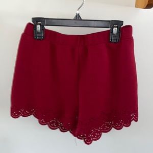 Maroon stretchy shorts!